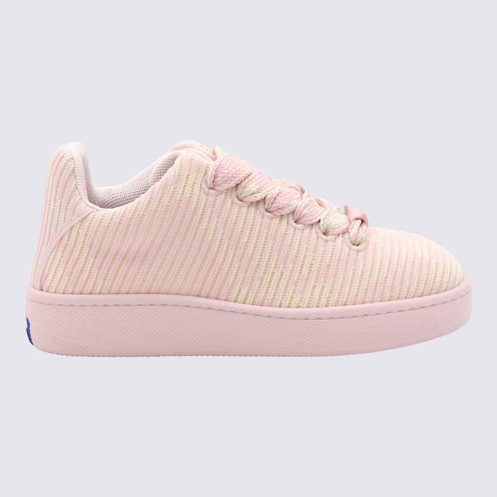 スニーカー Burberry Pink Leather Terrace Sneakers Leather and Check Terrace Sneakers​ in Flora/sand - Women