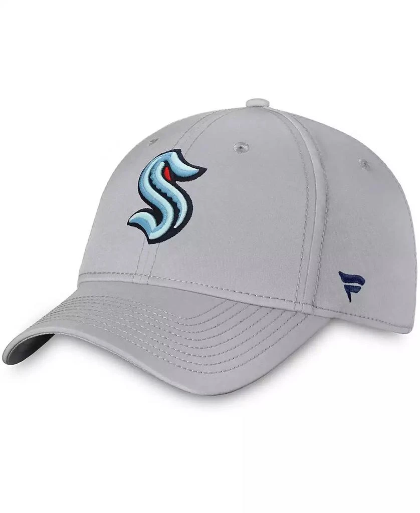 Authentic NHL Headwear Fanatics Branded Men's Seattle Kraken Primary Logo Flex Cap 1