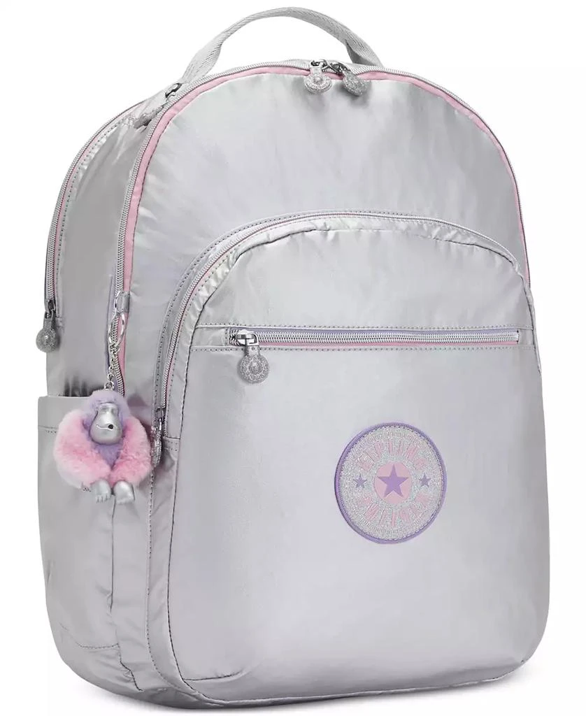 Kipling Seoul Extra Large Candy Metal Nylon 17" Laptop Backpack 14