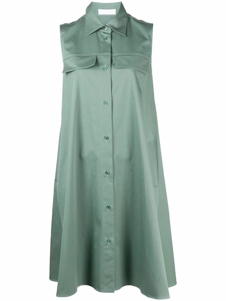 Hugo Boss shift shirt dress - women -  -  - Green 1