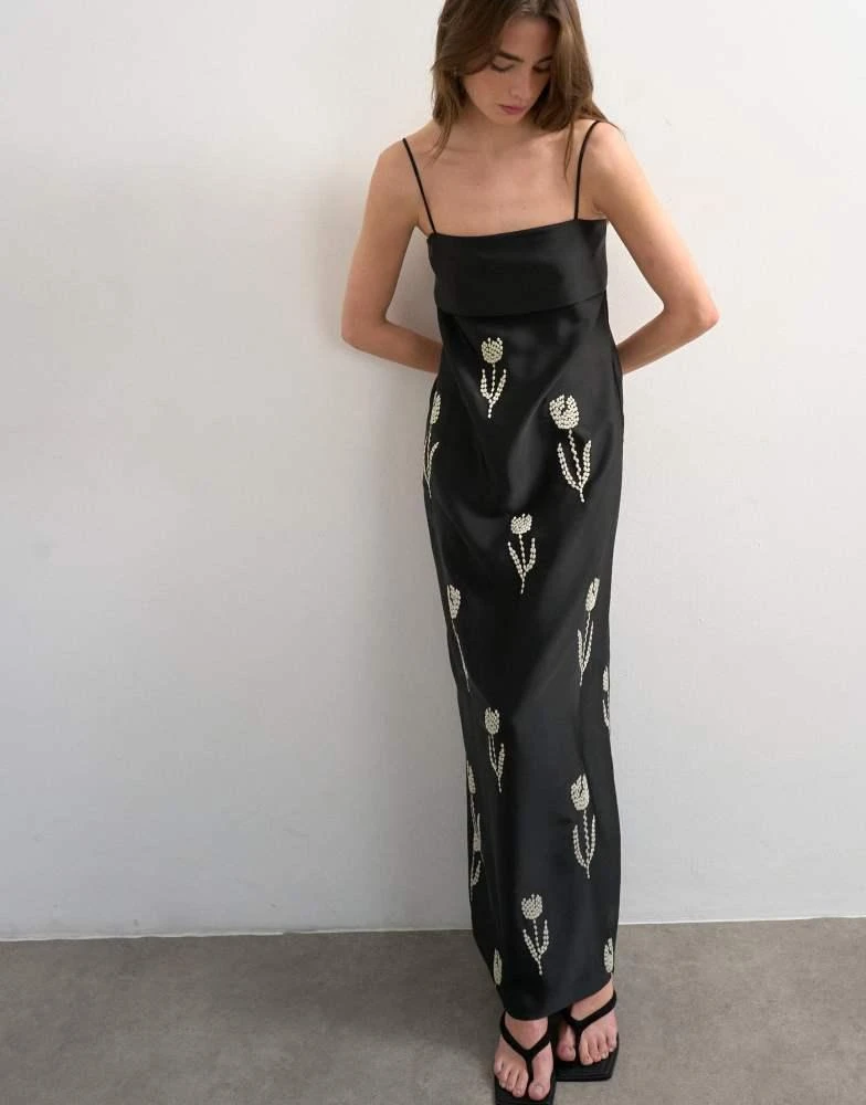 Topshop Topshop halter neck maxi dress in bold floral print - Dresses &  Skirts - Free Shipping - BeyondStyle
