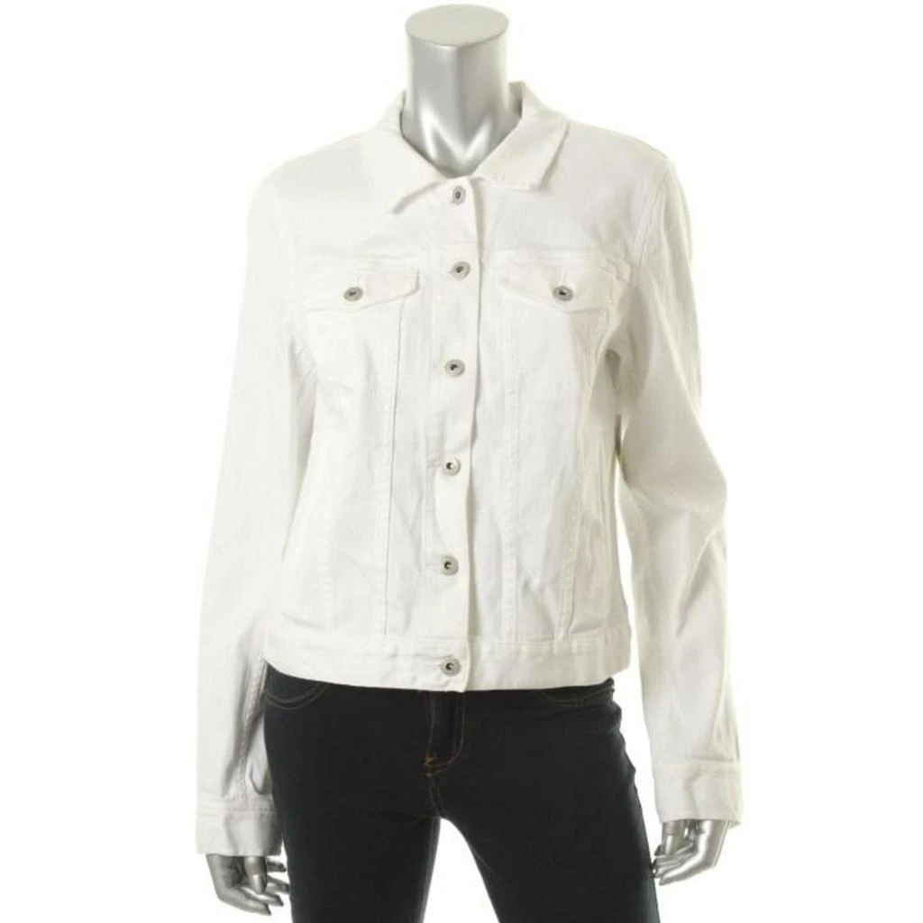 Vince Camuto Womens Cotton Stretch Denim Jacket 3