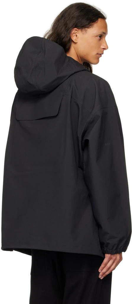 Y-3 Black Hooded Rain Jacket 3