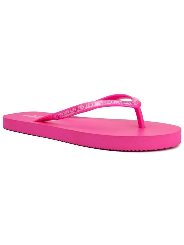 Juicy Couture Savor Womens Slip-On Signature Flip-Flops 2
