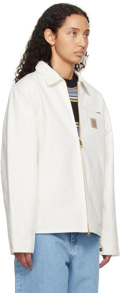 Carhartt WIP White Detroit Jacket 2