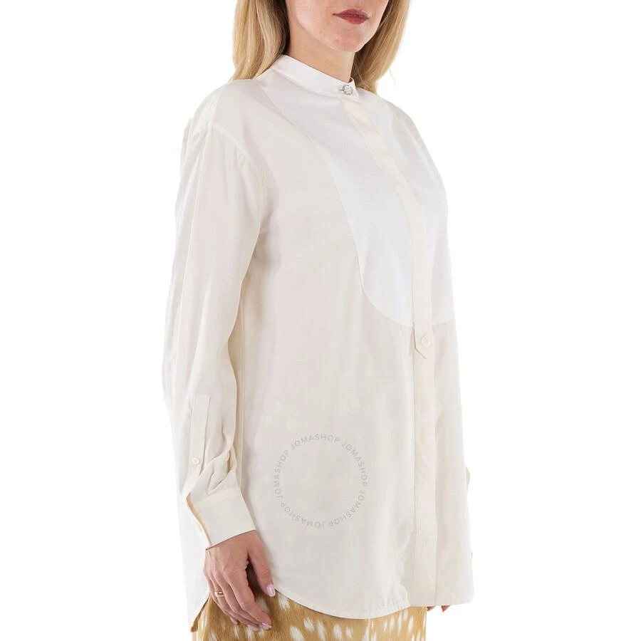 Burberry Neutral White Mindy Monogram Motif Oversize Shirt 2