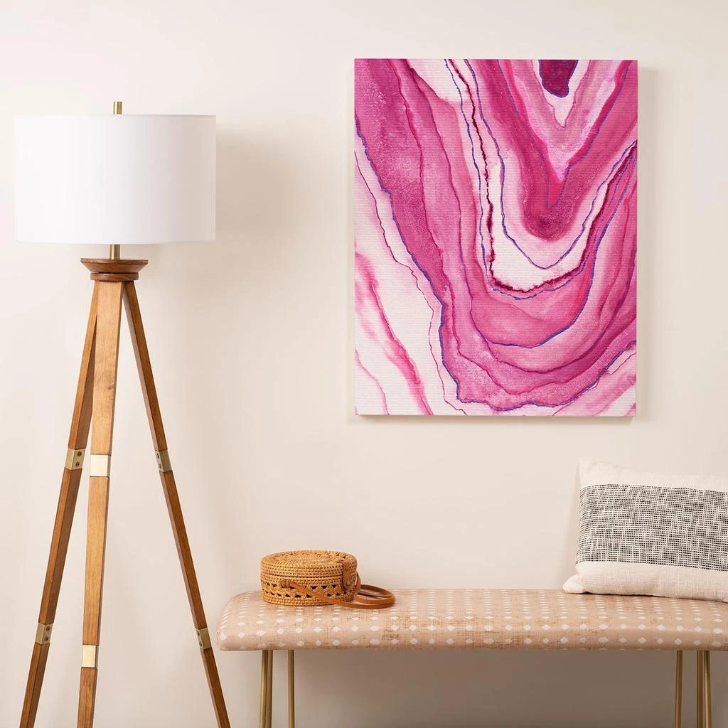 DENY Designs Viviana Gonzalez Agate Inspired Watercolor 08 Art Canvas 2