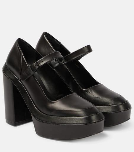 パンプス CLERGERIE Juna Pumps in Black Leather Clergerie Juna Pumps In Black Leather In Multi | ModeSens