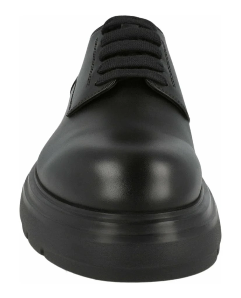 Salvatore Ferragamo Devis Leather Derby Shoes 4