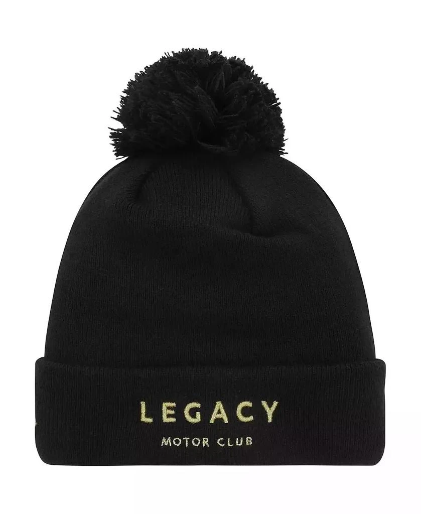 New Era Men's Black Jimmie Johnson Cuffed Knit Hat with Pom 2