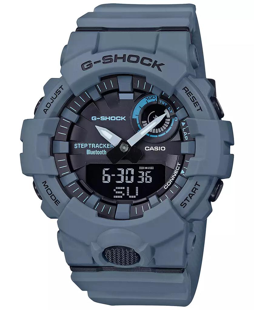 G-Shock Men's Analog Digital Step Tracker Gray-Blue Resin Strap Watch 48.6mm