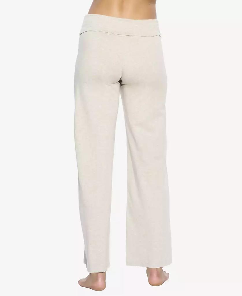 Felina Women's Naturally Soft Wide Leg Roll Over Pant