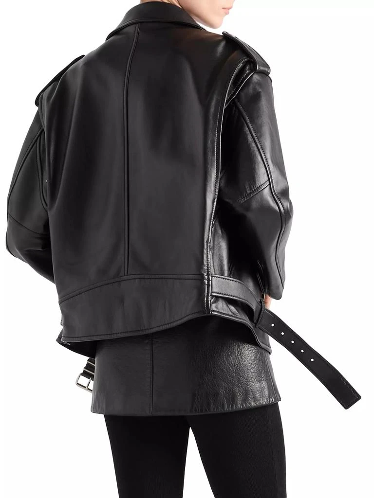 Prada Nappa Leather Biker Jacket 4