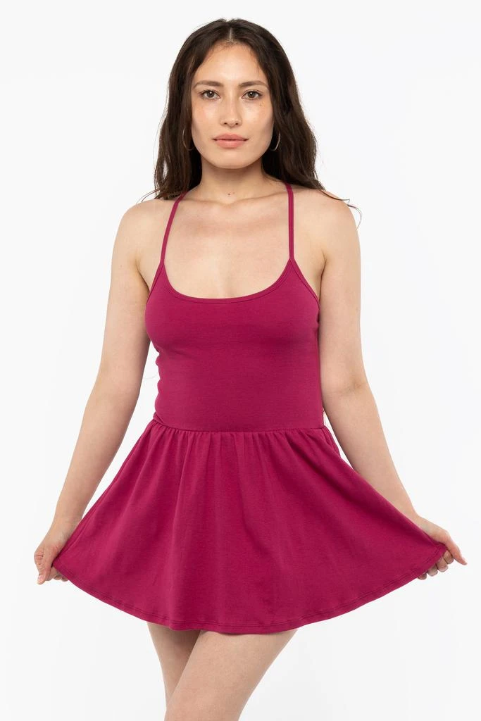 Los Angeles Apparel 43206X - Baby Rib Cross Back Mini Dress 15