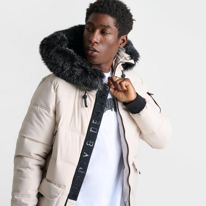 Mens longline parka coat on sale