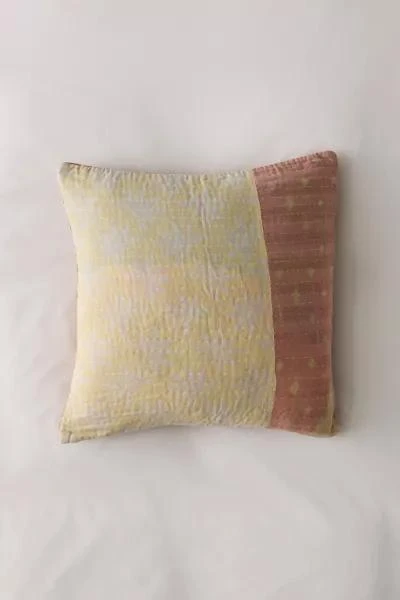 Urban Renewal Urban Renewal Remnants Sun Faded Kantha Throw Pillow 3