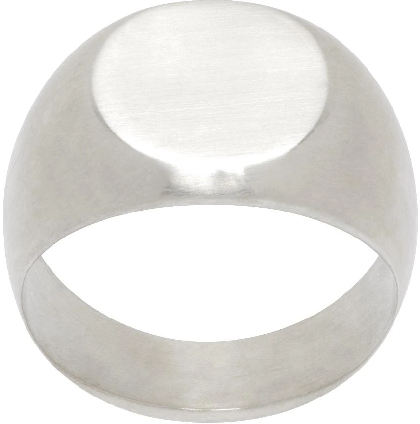 Jil Sander Silver Signet Ring 1
