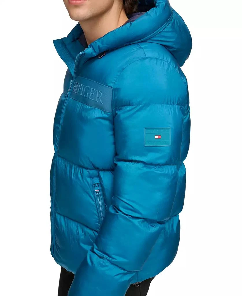 Tommy Hilfiger Tommy Hilfger Men's New Ghost Logo Print Puffer Jacket 5