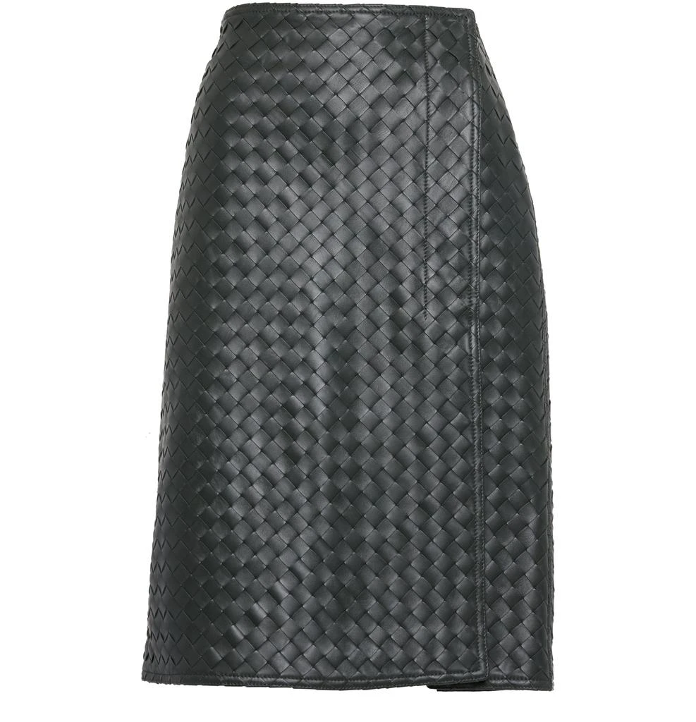Bottega Veneta Intrecciato leather skirt 2