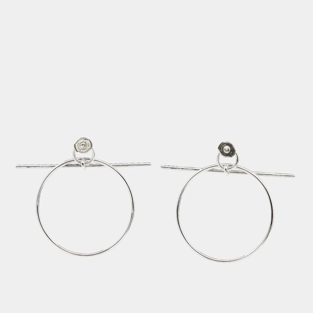 Hermes Hermes Loop Sterling Silver Medium Model Earrings 3