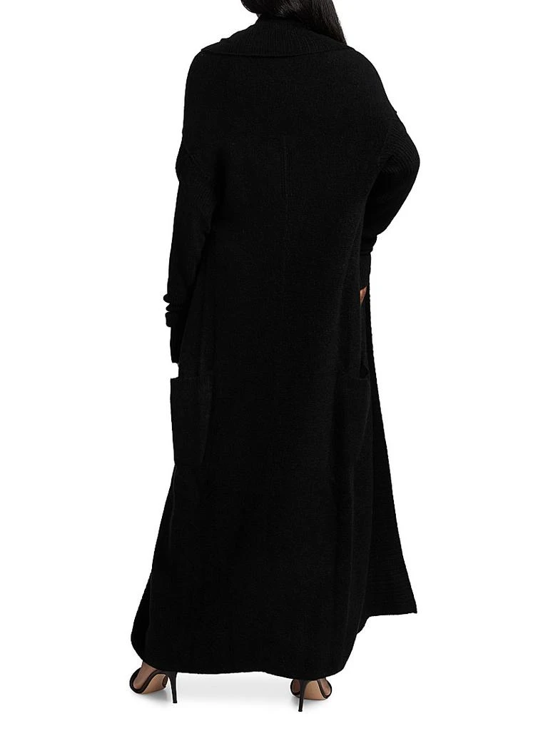 Rick Owens Shawl Collar Alpaca-Blend Long Cardigan 5