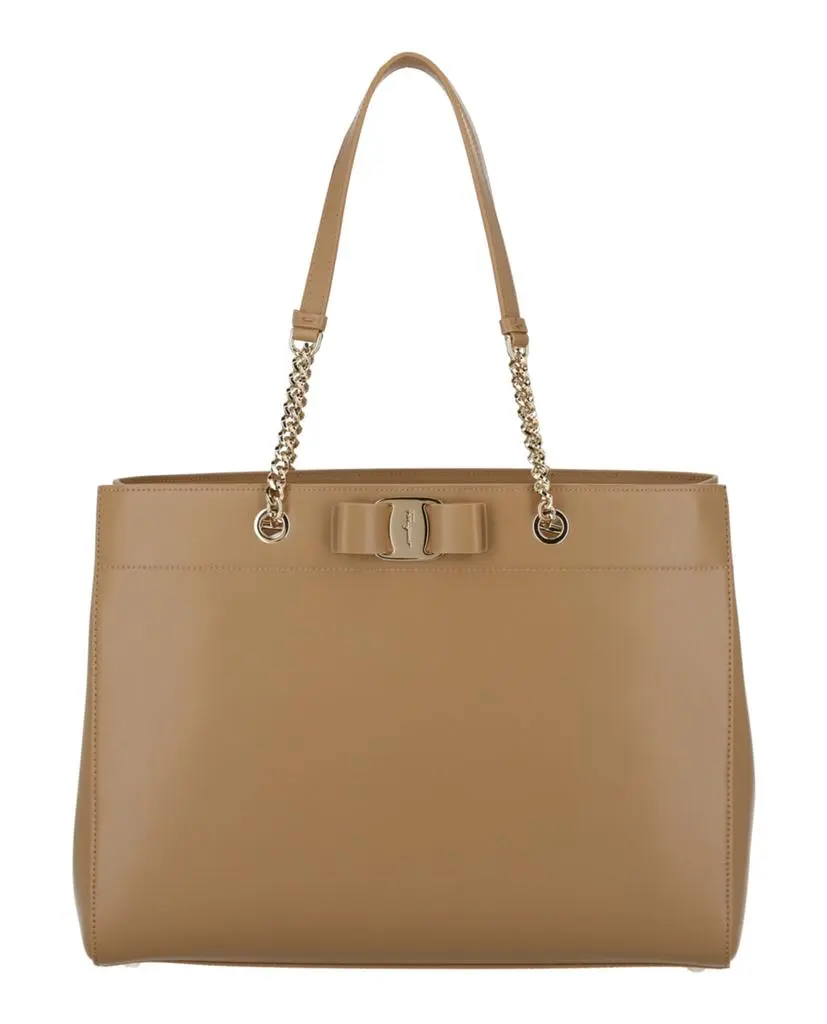 Salvatore Ferragamo Vara Bow Smooth Leather Tote