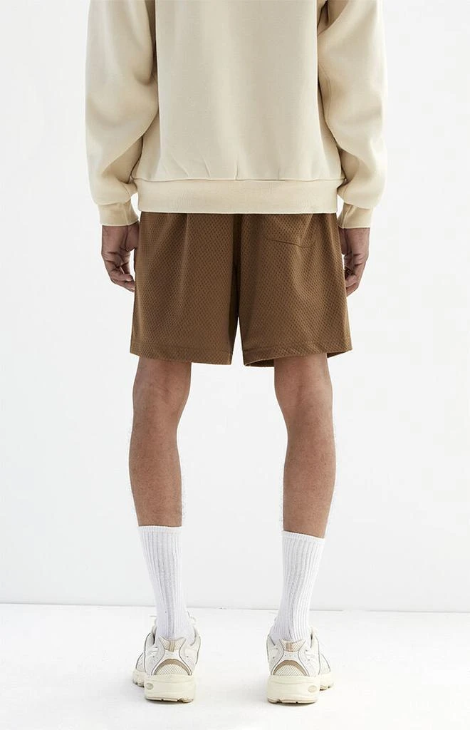 PacSun Brown Mesh Basketball Shorts 4