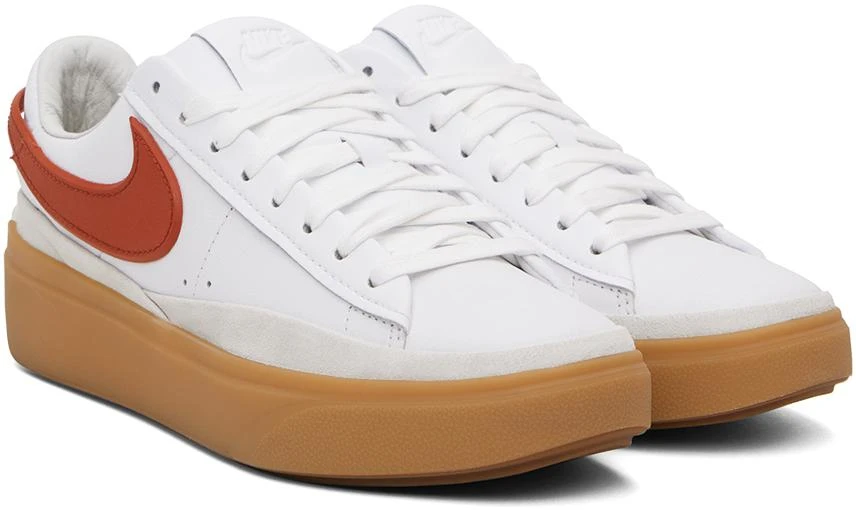 NIKE White Blazer Phantom Low Sneakers 4