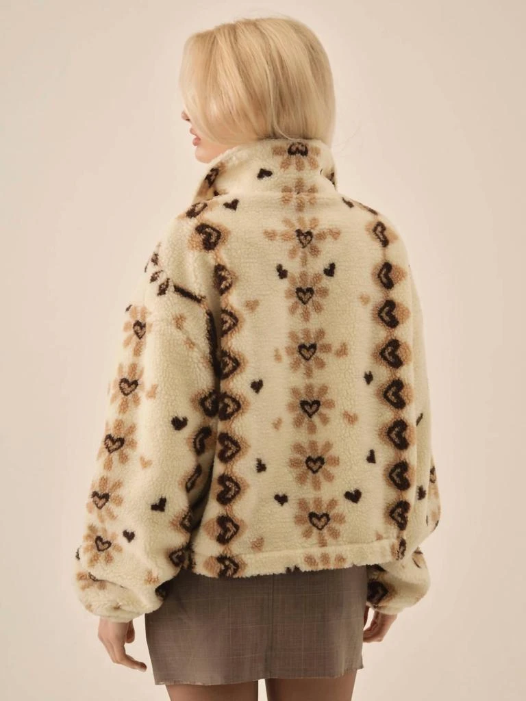 For Love 
Lemons For Love 
Lemons - Betty Sherpa Zip Up Sweaters 2