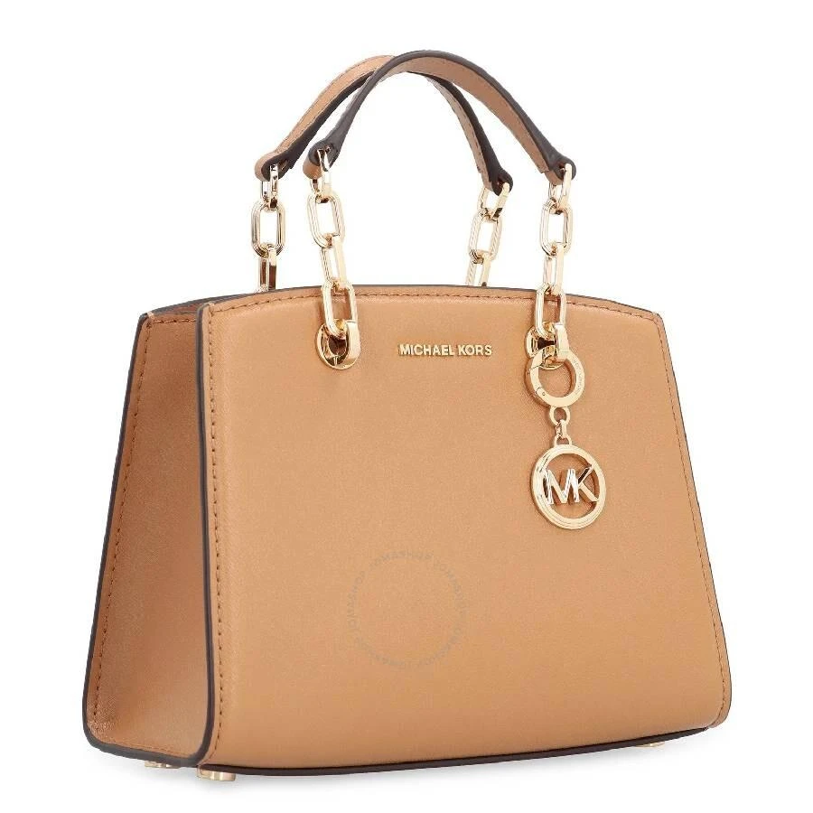 Michael Kors Cynthia Logo-Charm Leather Tote Bag 3