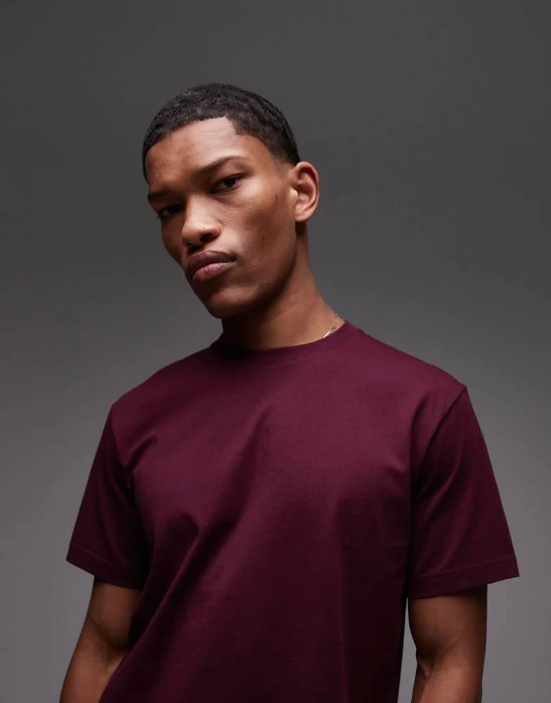 ARKET ARKET t-shirt in burgundy 3
