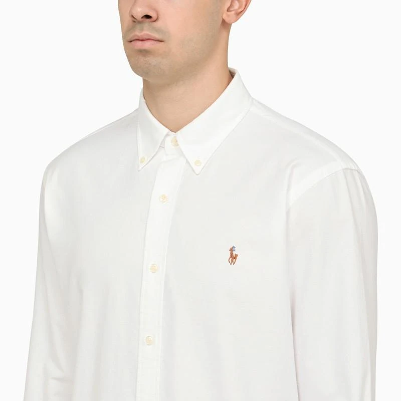 Ralph Lauren  WHITE POPLIN BUTTON-DOWN SHIRT 4