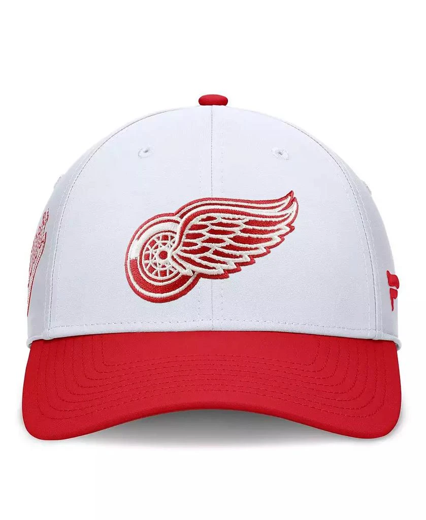 Fanatics Men's White/Red Detroit Red Wings 2025 NHL Stadium Series Team Flex Hat 2