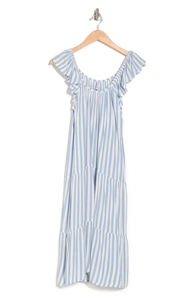 BOHO ME Stripe Tiered Cover-Up Dress 3
