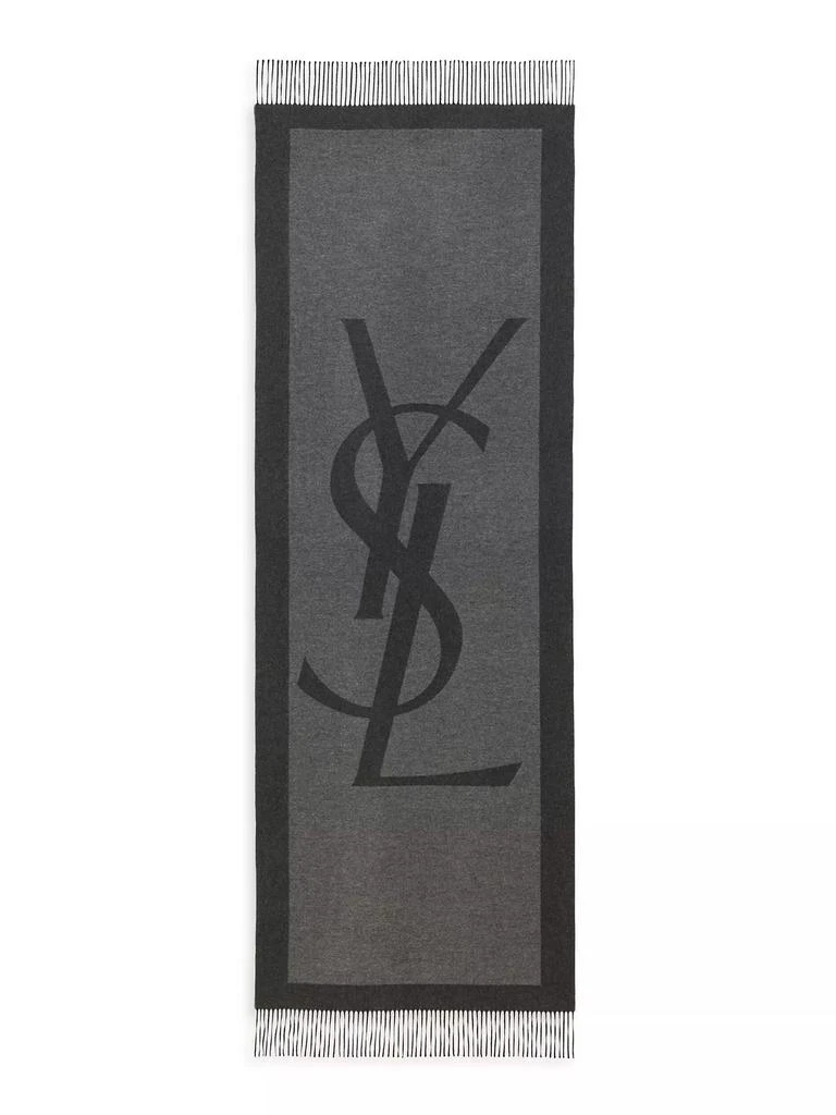 Yves Saint Laurent Cassandre Scarf in Silk Jacquard 1
