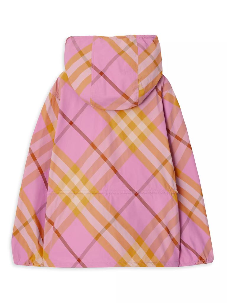 Burberry Little Girl's & Girl's Tilly Check Zip-Up Jacket