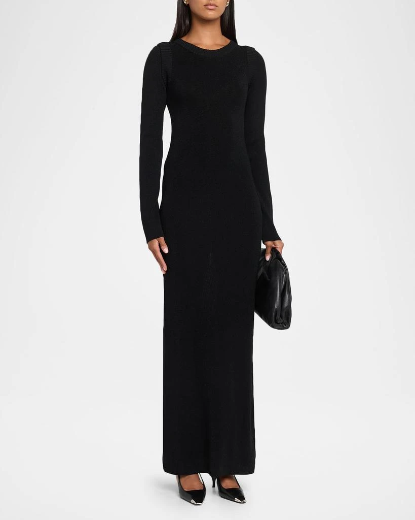 Shop Stefania Shimmer Rib Knit Maxi Sweater Dress on Sale at BeyondStyle   Get 60% Off Stefania Shimmer Rib Knit Maxi Sweater Dress with Limited-Time  Flash Deals, Exclusive Discounts, and Special Offers.