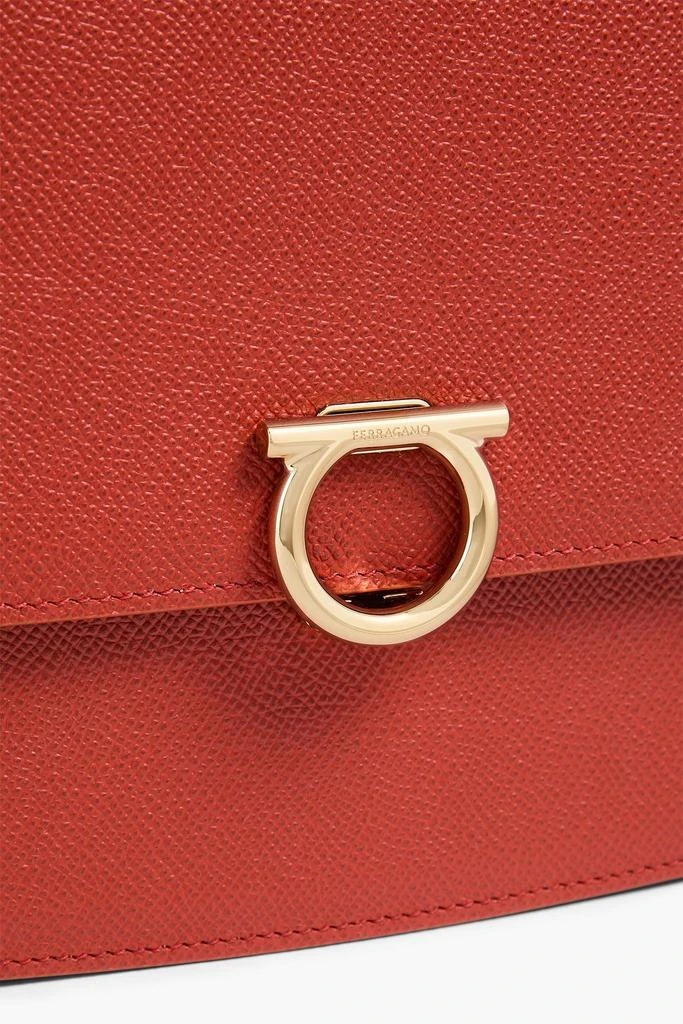 Salvatore Ferragamo Gemini pebbled-leather shoulder bag 4