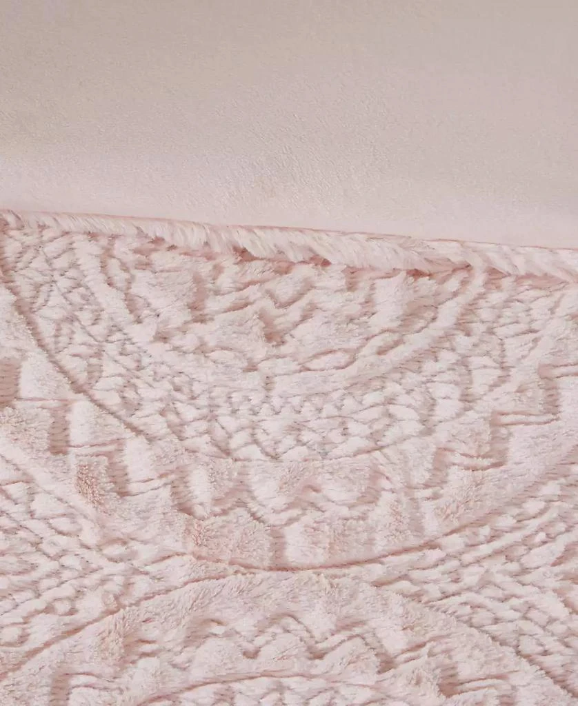 Macy's Arya Embroidered Medallion Faux Fur 3-Pc. Comforter Set 40