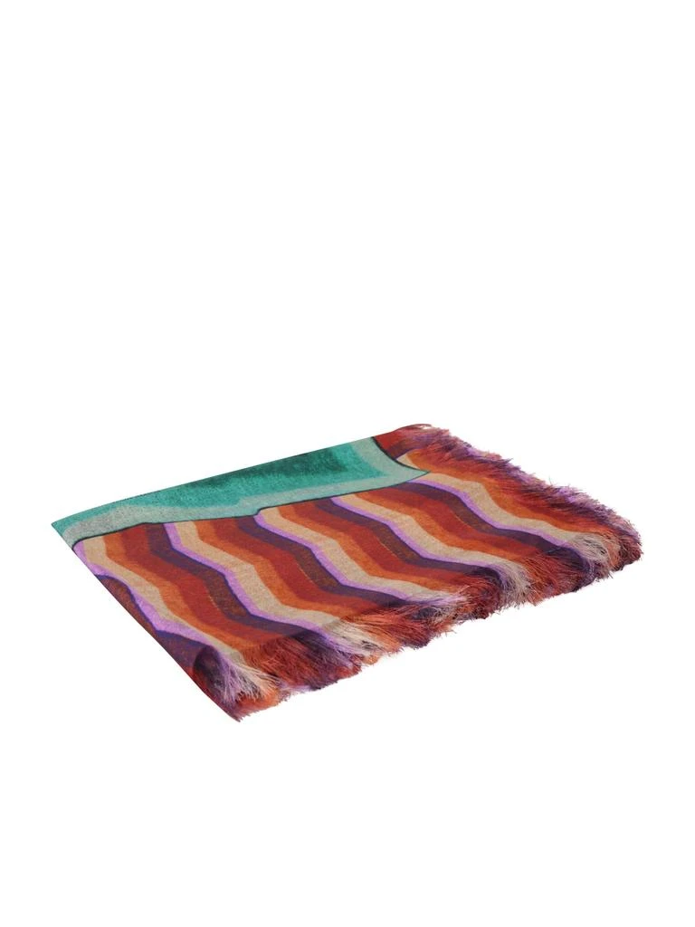 Pierre-louis Mascia Aloe Red/multicolor Scarf 1