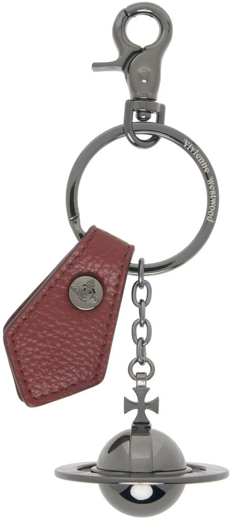 Vivienne Westwood Gunmetal 3D Orb Keychain 1