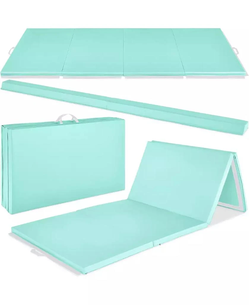 Best Choice Products 10ftx4ftx2in Folding Gym Mat 4-Panel w/ Carrying Handles 
Folding Balance Beam 1