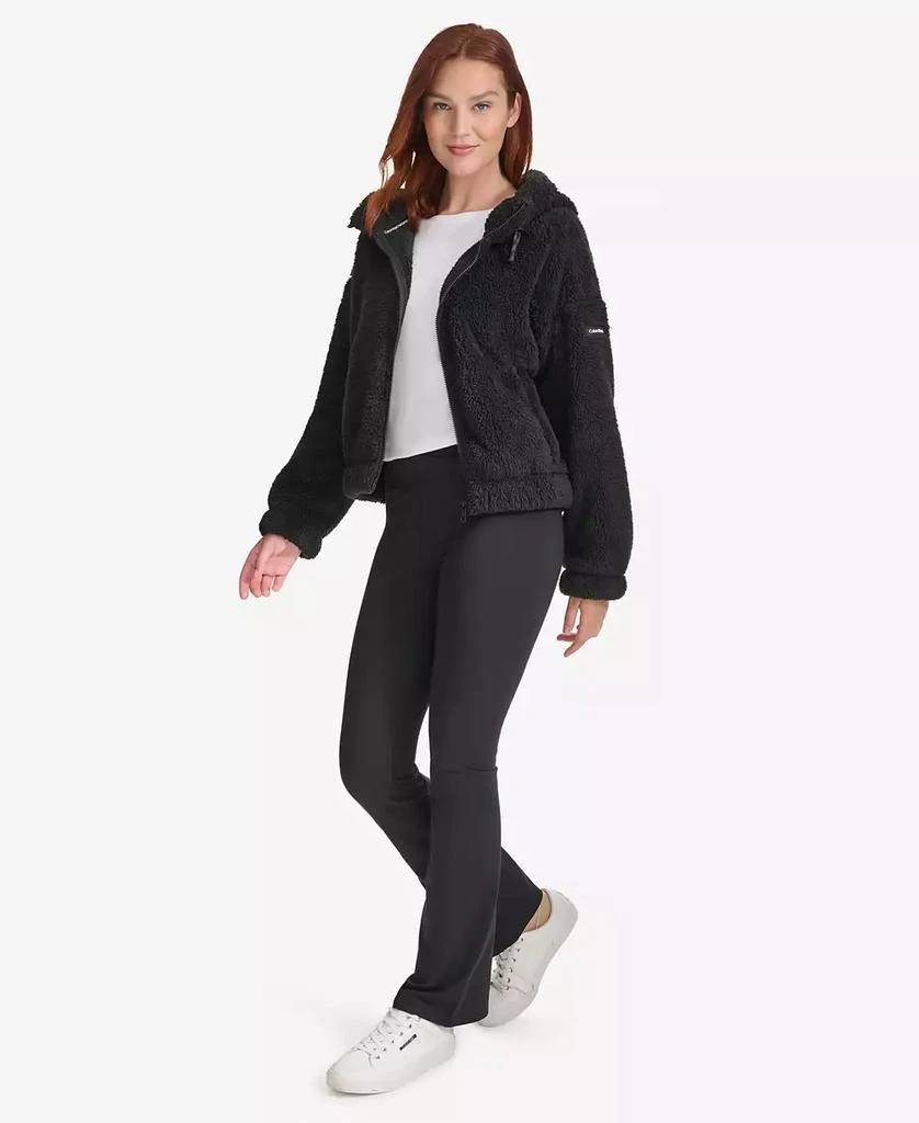 Calvin Klein Women
s Performance Oversized Hooded Sherpa Jacket 4