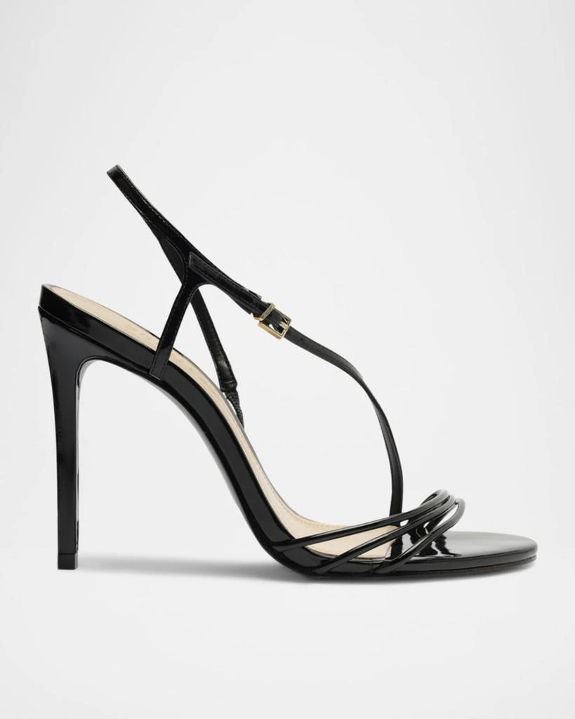 Schutz Inez Strappy Leather Slingback Sandals 1