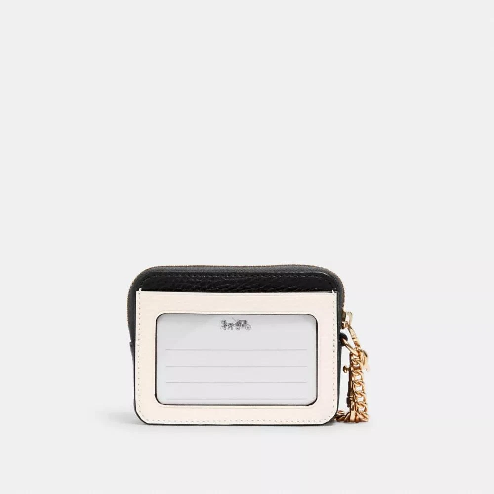 Coach Zip Card Case In Colorblock 2