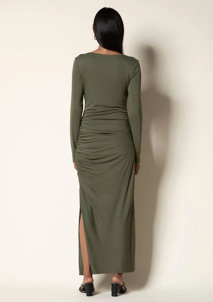 Tart Marine Long Sleeve Maxi Dress In Beetle 4