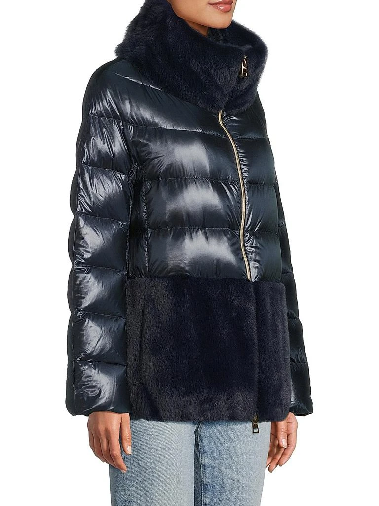 Herno Faux-Fur Down Puffer Jacket 4