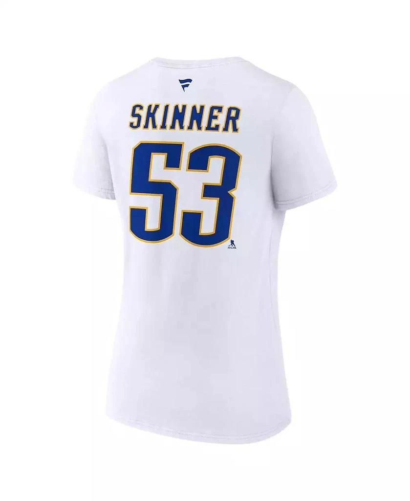 Fanatics Women's Jeff Skinner White Buffalo Sabres Special Edition 2.0 Name and Number V-Neck T-shirt 2