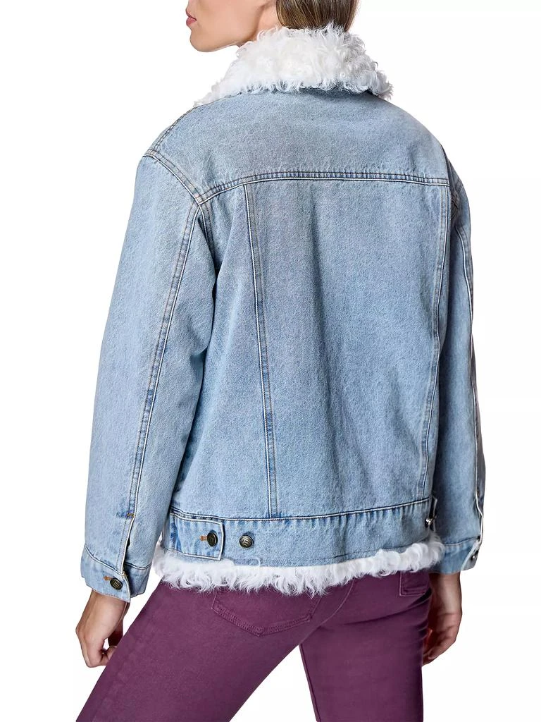 Maximilian Quilted Lined Denim Jacket with Kalgan Lamb Trims 3