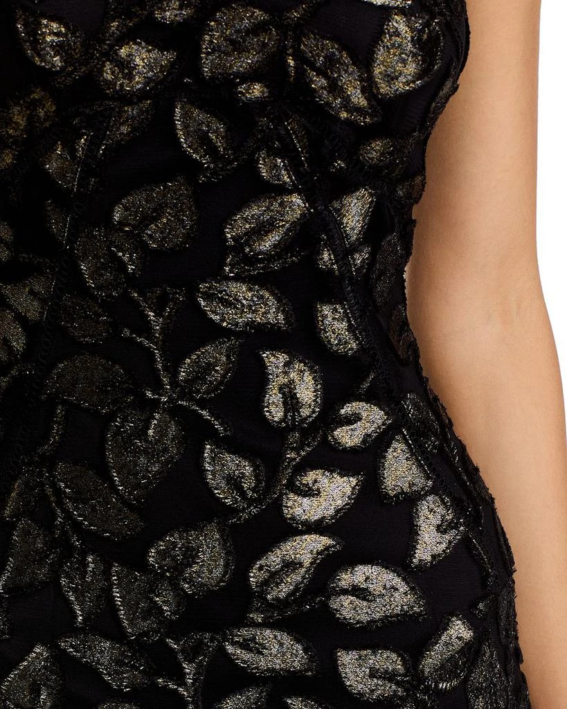 slim fit dress slacks Shop Aurelia Embroidered Luxury Black Sequin Mini Dress main image 0